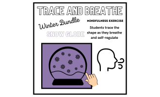 SEL: SNOWGLOBE Mindfulness Breathing Calming Activity | Winter/Holiday