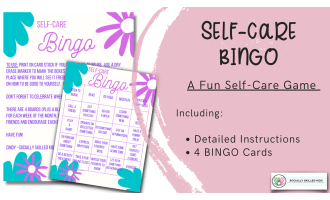Self Care BINGO – Wellness Game for Adults & Kids