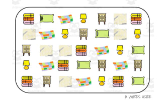 Semantic Themed Activity Boards Set 14: BEDROOM ITEMS
