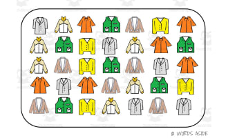Semantic Themed Activity Boards Set 18: OUTERWEAR