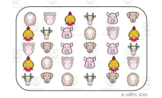Semantic Themed Activity Boards Set 25: FARM ANIMALS