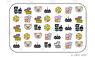 Semantic Themed Activity Boards Set 6: TOYS