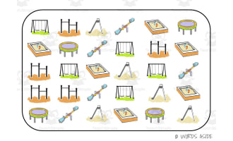 Semantic Themed Activity Boards Set 7: PLAYGROUND EQUIPMENT