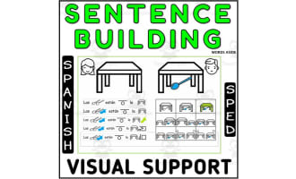 Sentence Building Visual Structure Spanish Center 3