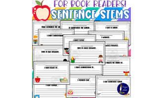 Sentence Stems for Book Readers