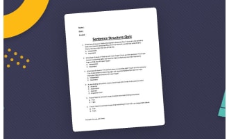Sentence Structure Quiz