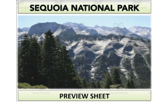 Sequoia National Park Geography Unit