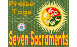 Seven Sacraments Praise Tag