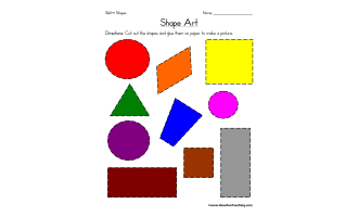 Shape Art Worksheet
