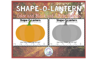 Shape-O-Lantern Fall Math | Pattern Blocks Pumpkin Printable