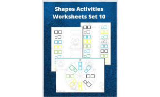 Shapes Activities Worksheets Set 10