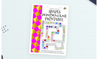 Shapes Domino Game – 12 Shape Recognition Set