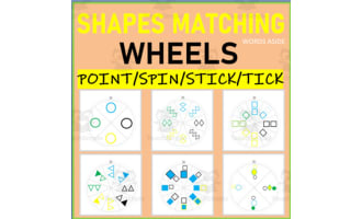 Shapes Matching Wheels | POINT SPIN STICK TICK
