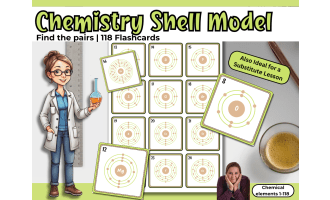 Shell Model – Chemistry Flashcards Without Element Names