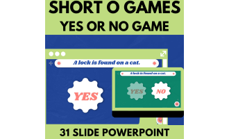 Short O: Letters Phonics Games and Activities - Yes or No Game