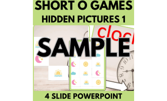 Short O: Sample Phonics Games and Activities - Hidden Pictures 1
