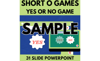 Short O: Sample Phonics Games and Activities - Yes or No Game