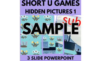 Short U: Sample Phonics Games and Activities - Hidden Pictures 1