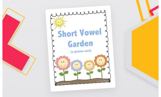 Short Vowel Garden Activity