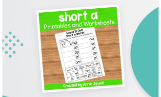 Short Vowel Worksheets and Printables - short a