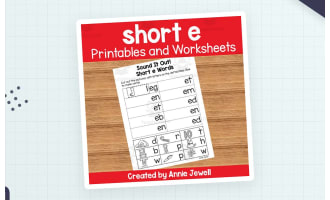 Short Vowel Worksheets and Printables - Short e