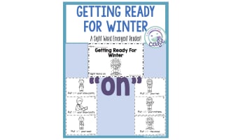 Sight Word Emergent Reader: Getting Ready for Winter Printable Booklet | "on" sight word
