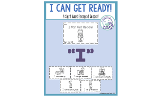 Sight Word Emergent Reader: I Can Get Ready Printable Booklet | "I" sight word