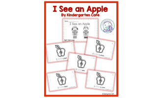 Sight Word Emergent Reader: I See an Apple Printable Booklet | "see" sight word