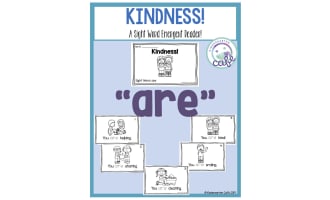 Sight Word Emergent Reader: Kindness Printable Booklet | "are" sight word