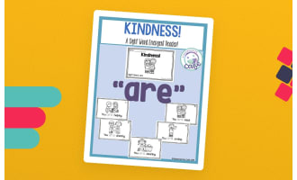 Sight Word Emergent Reader: Kindness Printable Booklet | "are" sight word