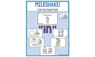 Sight Word Emergent Reader: Milkshake Printable Booklet | "in" sight word