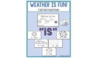 Sight Word Emergent Reader: Weather Is Fun! Printable Booklet | "is" sight word