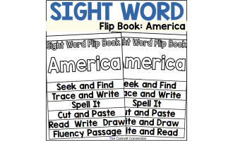 Sight Word Flip Book: America