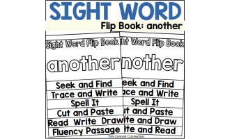 Sight Word Flip Book: another