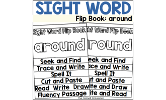 Sight Word Flip Book: around