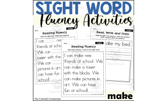 Sight Word Fluency Packet - make