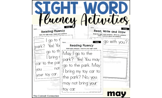 Sight Word Fluency Packet - may