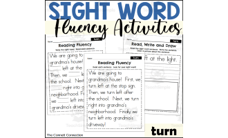 Sight Word Fluency Packet - turn