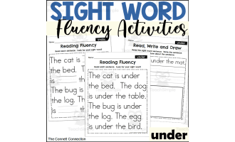 Sight Word Fluency Packet - under