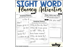 Sight Word Fluency Packet - why