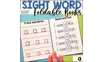 Sight Word Foldable Book: a