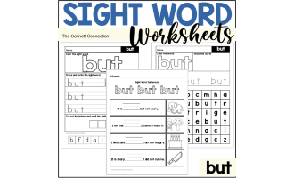 Sight Word Worksheets: but