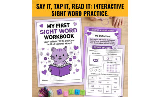 Sight Word Worksheets Kindergarten Read Trace Write No Prep