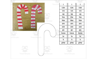 Sight Words - Candy Cane