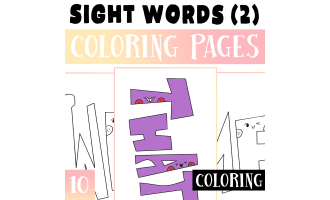 Sight Words Coloring pages (2) Worksheet Activities For Morning Work