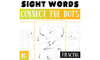 Sight Words Dot to Dot Worksheet Activity For Morning Work