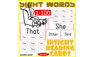 Sight Words Flash Cards 1-100 version 3 INITIAL CAPITAL LETTER