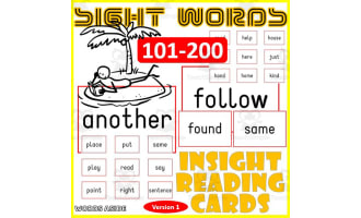 Sight Words Flash Cards 101-200 version 1