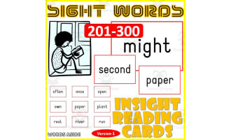 Sight Words Flash Cards 201-300 version 1