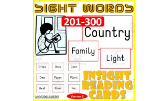 Sight Words Flash Cards 201-300 version 2
